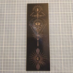 10/$10 Night Sky Bookmark Celestial Geometry Astral Geometric Stars Moon